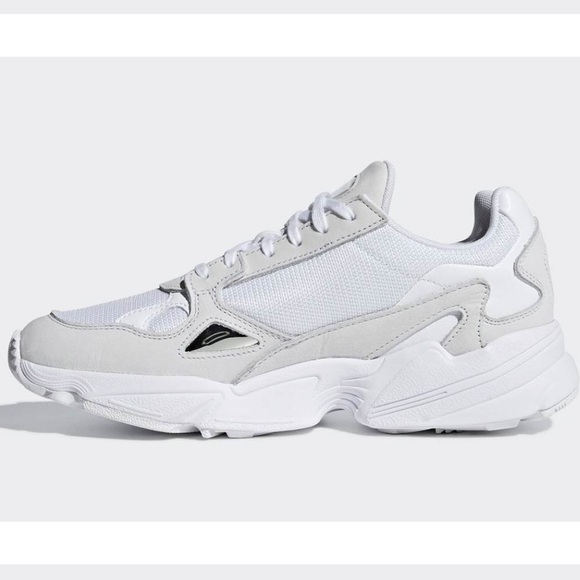 BNIB Adidas Falcon Sneakers in Triple White - Picture 7 of 12